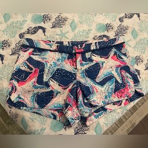Lily Pulitzer star fish struck print shorts